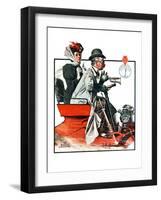 "Speeding Along", July 19,1924-Norman Rockwell-Framed Giclee Print