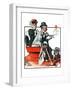 "Speeding Along", July 19,1924-Norman Rockwell-Framed Giclee Print