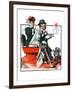 "Speeding Along", July 19,1924-Norman Rockwell-Framed Giclee Print