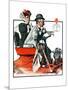 "Speeding Along", July 19,1924-Norman Rockwell-Mounted Giclee Print