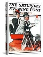 "Speeding Along" Saturday Evening Post Cover, July 19,1924-Norman Rockwell-Stretched Canvas