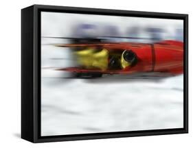 Speeding Bobsled-null-Framed Stretched Canvas
