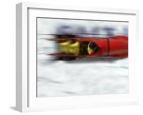 Speeding Bobsled-null-Framed Photographic Print