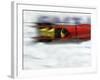 Speeding Bobsled-null-Framed Photographic Print