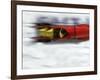 Speeding Bobsled-null-Framed Photographic Print