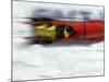 Speeding Bobsled-null-Mounted Photographic Print