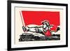 Speeding Like the Trains-Chinese Government-Framed Art Print