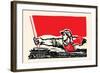 Speeding Like the Trains-Chinese Government-Framed Art Print