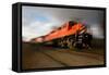 Speeding Locomotive-Steve mc-Framed Stretched Canvas