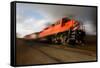 Speeding Locomotive-Steve mc-Framed Stretched Canvas