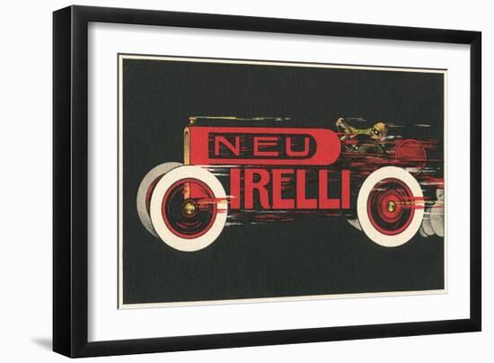 Speeding Roadster-null-Framed Art Print