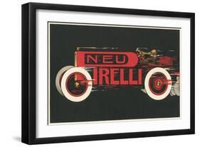 Speeding Roadster-null-Framed Art Print