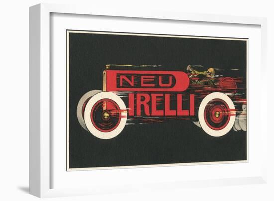 Speeding Roadster-null-Framed Art Print