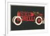 Speeding Roadster-null-Framed Art Print