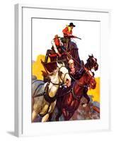 "Speeding Stagecoach,"February 6, 1937-Maurice Bower-Framed Giclee Print