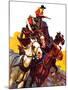 "Speeding Stagecoach,"February 6, 1937-Maurice Bower-Mounted Giclee Print