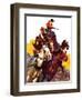 "Speeding Stagecoach,"February 6, 1937-Maurice Bower-Framed Giclee Print