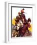 "Speeding Stagecoach,"February 6, 1937-Maurice Bower-Framed Giclee Print