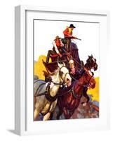 "Speeding Stagecoach,"February 6, 1937-Maurice Bower-Framed Giclee Print