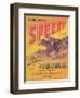 Speedy Vegetable Label - Hanford, CA-Lantern Press-Framed Art Print