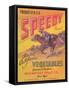 Speedy Vegetable Label - Hanford, CA-Lantern Press-Framed Stretched Canvas