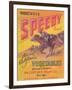 Speedy Vegetable Label - Hanford, CA-Lantern Press-Framed Art Print