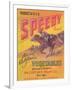 Speedy Vegetable Label - Hanford, CA-Lantern Press-Framed Art Print