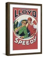 Speedy-null-Framed Art Print