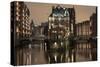 Speicherstadt District, Hafencity, Hamburg, Germany, Europe-Ben Pipe-Stretched Canvas