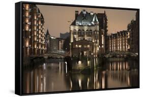 Speicherstadt District, Hafencity, Hamburg, Germany, Europe-Ben Pipe-Framed Stretched Canvas