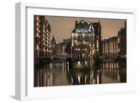 Speicherstadt District, Hafencity, Hamburg, Germany, Europe-Ben Pipe-Framed Photographic Print