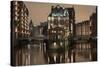 Speicherstadt District, Hafencity, Hamburg, Germany, Europe-Ben Pipe-Stretched Canvas