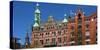 Speicherstadt, Hamburg, Germany, Europe-Hans-Peter Merten-Stretched Canvas