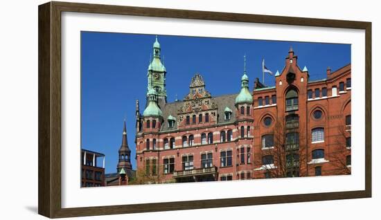 Speicherstadt, Hamburg, Germany, Europe-Hans-Peter Merten-Framed Photographic Print