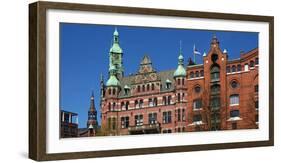 Speicherstadt, Hamburg, Germany, Europe-Hans-Peter Merten-Framed Photographic Print