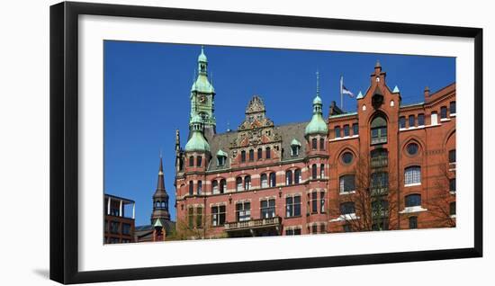 Speicherstadt, Hamburg, Germany, Europe-Hans-Peter Merten-Framed Photographic Print