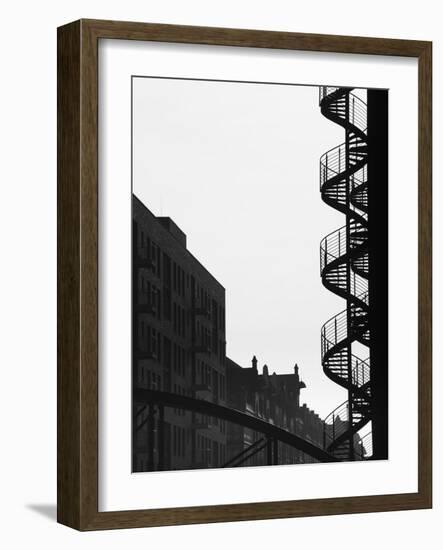 Speicherstadt Port Renovated Warehouses, Hamburg, State of Hamburg, Germany-Walter Bibikow-Framed Photographic Print