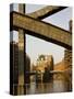 Speicherstadt renovated warehouse, Hamburg, Germany-Walter Bibikow-Stretched Canvas