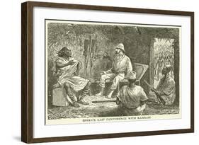 Speke's Last Conference with Kamrasi-null-Framed Giclee Print