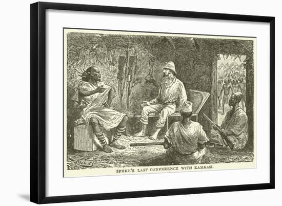 Speke's Last Conference with Kamrasi-null-Framed Giclee Print