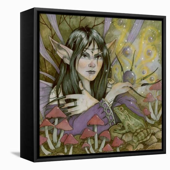 Spell Casting Fae-Linda Ravenscroft-Framed Stretched Canvas