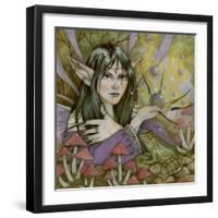 Spell Casting Fae-Linda Ravenscroft-Framed Giclee Print