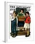 "Spelling Bee," Saturday Evening Post Cover, September 10, 1927-Lawrence Toney-Framed Giclee Print