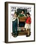 "Spelling Bee," Saturday Evening Post Cover, September 10, 1927-Lawrence Toney-Framed Giclee Print