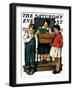 "Spelling Bee," Saturday Evening Post Cover, September 10, 1927-Lawrence Toney-Framed Giclee Print