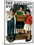"Spelling Bee," Saturday Evening Post Cover, September 10, 1927-Lawrence Toney-Mounted Giclee Print