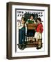 "Spelling Bee," Saturday Evening Post Cover, September 10, 1927-Lawrence Toney-Framed Giclee Print