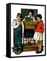 "Spelling Bee,"September 10, 1927-Lawrence Toney-Framed Stretched Canvas