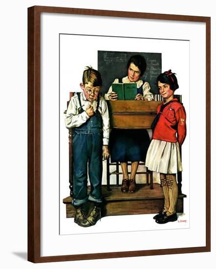 "Spelling Bee,"September 10, 1927-Lawrence Toney-Framed Giclee Print