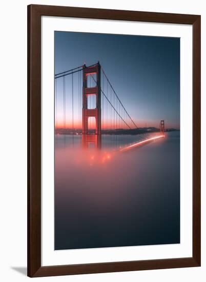 Spencer Battery Fog Golden Gate Bridge, San Francisco California Travel-Vincent James-Framed Photographic Print